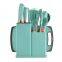 Kitchen Accessories Home and Kitchen Cookware Sets with wooden handle and cuttings board storage bucket kitchen gadget set