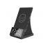 Multifunction 15W Quick Charging Magnetic Wireless Charger Station with Bluetooth Speaker LED Digital Alarm Clock Phone Holder