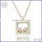 clear glass photo frame pendant for eternal love necklace