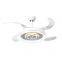 42′′ Chandelier Modern Pendant Lights Golden Silver Retractable Invisible LED Ceiling Fan Light with LED Light and Remote Control