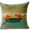 Fox printed High quality canvas pillow covers wholesale