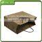 Custom printed flat handle kraft paper bag supplier