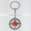 Custom design Cananda Maple Leaf tourism key ring keychain