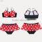 2016 new style fashion kids swimwear bow design cute bikinis beach suit baby girls swimwear