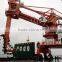 bucket ship unloader for ore petroleum coke