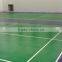 SI-PU elastic flooring for badminton court, tennis court, basketball court