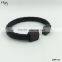 Luxury Bracelet High End Jewelry Fashion Charm Python Leather Bracelet Semicircle Genuine Exotic Leather Black Red Leather