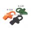 Rubber Coating Adjustable paracord shackle buckle , High quality d ring shackle with compass