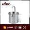 1.6L stainless steel ice bucket steel with handle