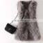Fluffy and smooth 100% real fox fur vest /real fox fur vest