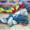 Cute Pet Dog Braided Twisted Cotton Rope Chew Double Knots Toy