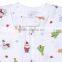 Wholesale Soft Warm Christmas Printed Kids Cotton Pajama Onesie
