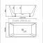 SUNZOOM oval bath tub,plastic farm tub,small size soaking tub