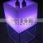 indoor and outdoor flashing color changing LED light ice square bucket,beer bucket,LED Cube Icebucket