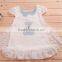 Hot sell good quality little kids fancy dress lovely summer dress girls lace frock designs
