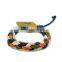 2016 New Arrival Wholesale Handmade Multi-colour Cotton Cord Braided Friendship Bracelet