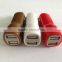 Hot & New Dual usb output 5V 2100ma usb mini car charger 12v 2a usb car charger for Apple iPhone Android phones