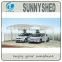 DIY carport for parking shade with of aluminum frame polycarbonate