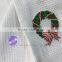 Thin terry christmas embroidery cotton hand towel