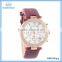 Fashion lady watch water resistant 30m with leather band