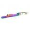 Curved Tip & Straight Tweezer Set In Rainbow Color