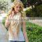 Wholesale Cheap Soft Polyester Plain Promotion Scarf With Tassel
