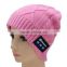 Wholesale 100% acrylic bluetooth headphone hat, bluetotoh speaker hat