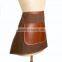 Waxed Canvas Waist Apron With Leather Strap