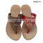 New Design India Flat Fancy PCU Lady Sandals China wholesale low price flat sandals for ladies pictures air blow outsole