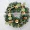wholesale christmas circle, beautiful wreath decoration,xmas tree assessories heart shape Christmas tree