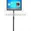 A3 Metal Round Base Telescopic Pole Restaurant Menu Display Stands