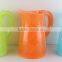 Food grade plastic pitcher and tumbler wit embossed logo set