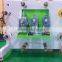 Slitting and rewinding rotary label die cutting machine