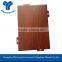 Metal wall panels with PE/PVDF coating