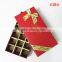 30pcs polk dot brown black paper luxury chocolate paper box with ribbon bow
