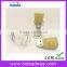 custom free logo free sample cork wood usb flash drives with glass bottle