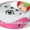 2.4G wireless night vision cctv camera two speaker sound triggered baby monitor