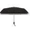 Portable Automatic Black Fold Travel Umbrella with Wind Vent
