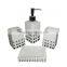 Home decor white and black ceramic bathroom accessories on sale