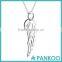 Angel Wings Pendant Charms Solid 925 Sterling Silver Feather pendant Jewelry Necklace