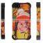 3d sublimation phone cover hard plastic add soft silicone phone case 2 in 1 for iphone 5/5s