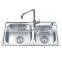 Double stainless steel Kitchen Sinks by factory