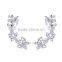 Yiwu Factory Wholesale Gems Stud Angel Wing Cuff Earrings