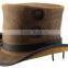 Suede Bullhide Leather TOPPER "Steampunk" TOP HAT