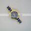2016 fashion geneva oversize two tone bracelet watch