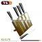acacia wooden magnetic knife block and knife set