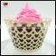 Heart shape wedding cake laser cut cupcake wrapper