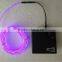 bright el wire 2.3mm 5M+9V rechargeable battery inverter on/flash/adjustable brigtness