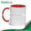 Sunmeta ceramic 11oz sublimation coated heat press sublimation mug(SKB-06)