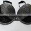 2016 Most Fashion Melange Grey Fabric Push UP Front Open Bra